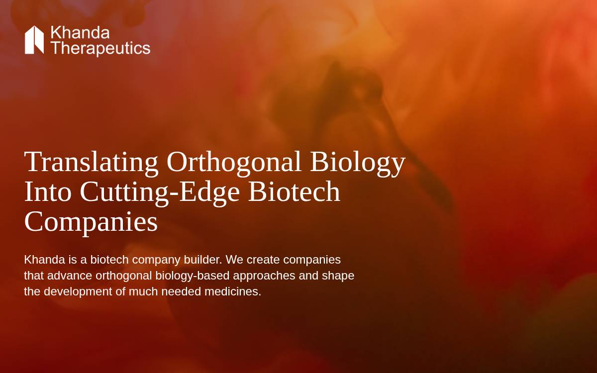 Khanda Therapeutics website preview