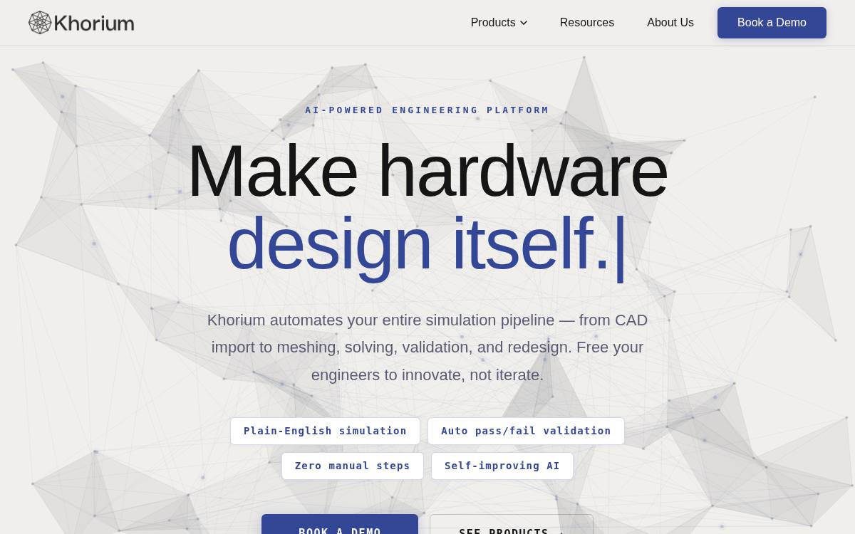 Khorium website preview