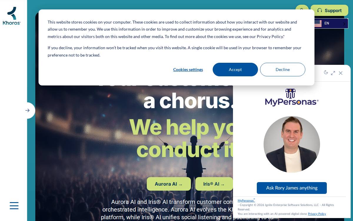 Khoros website preview