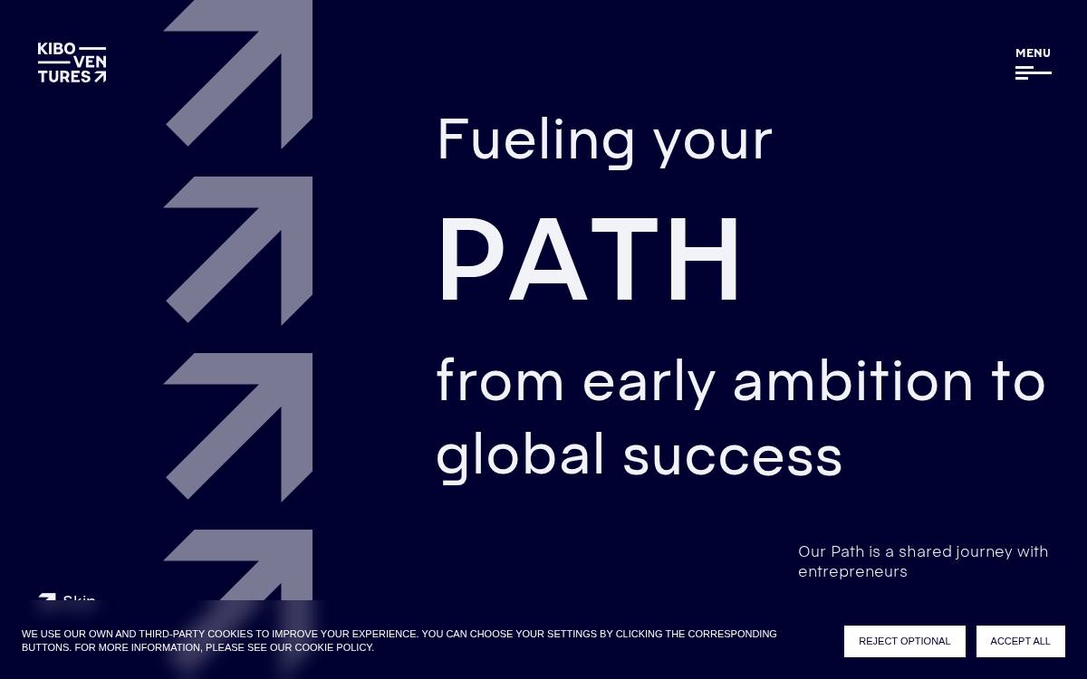 Kiboventures website preview
