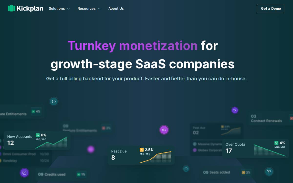 Kickplan website preview