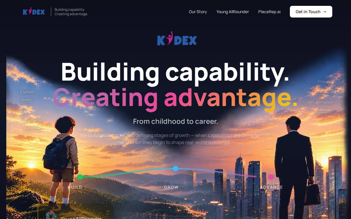 Kid Ex website preview