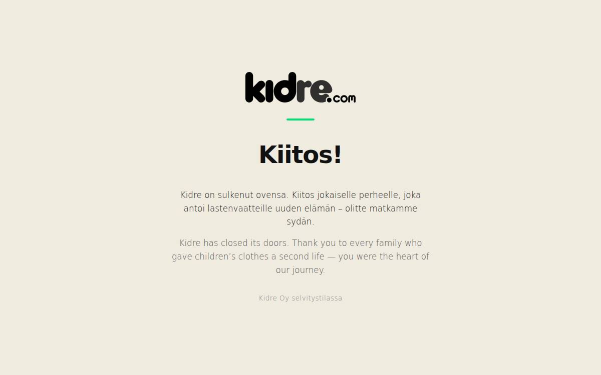 Kidre website preview