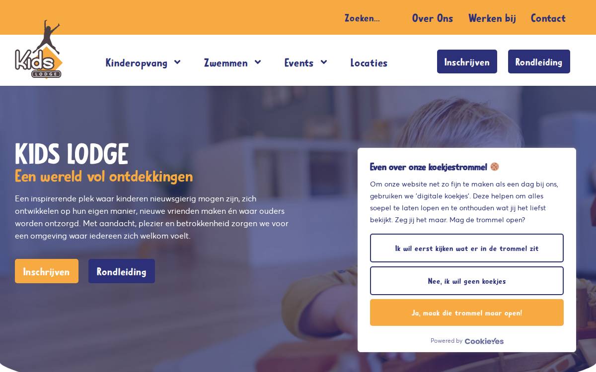 Kids Lodge website preview