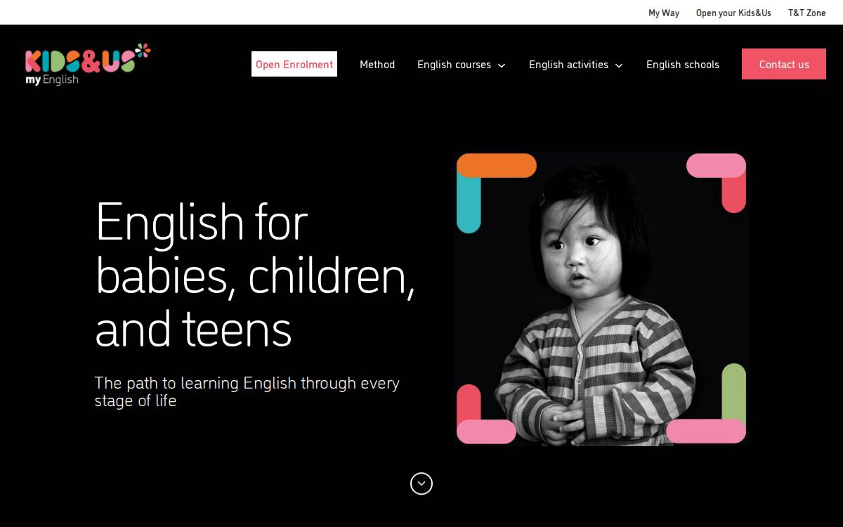 Kids & Us website preview