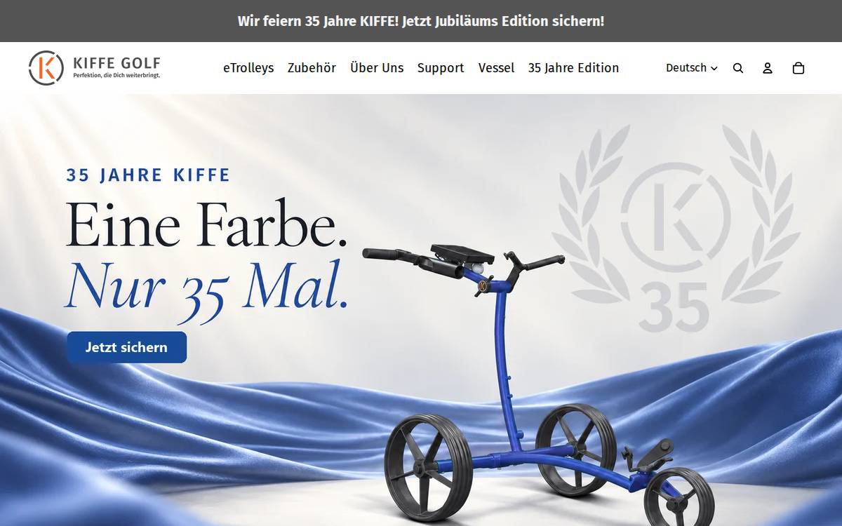 Kiffe Golf website preview