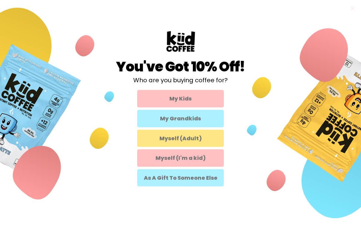 Kiid Coffee website preview