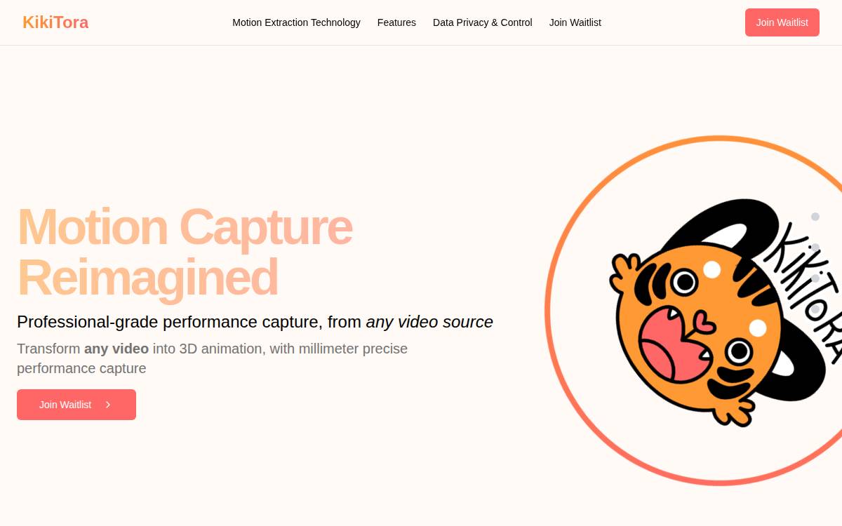 Kikitora website preview