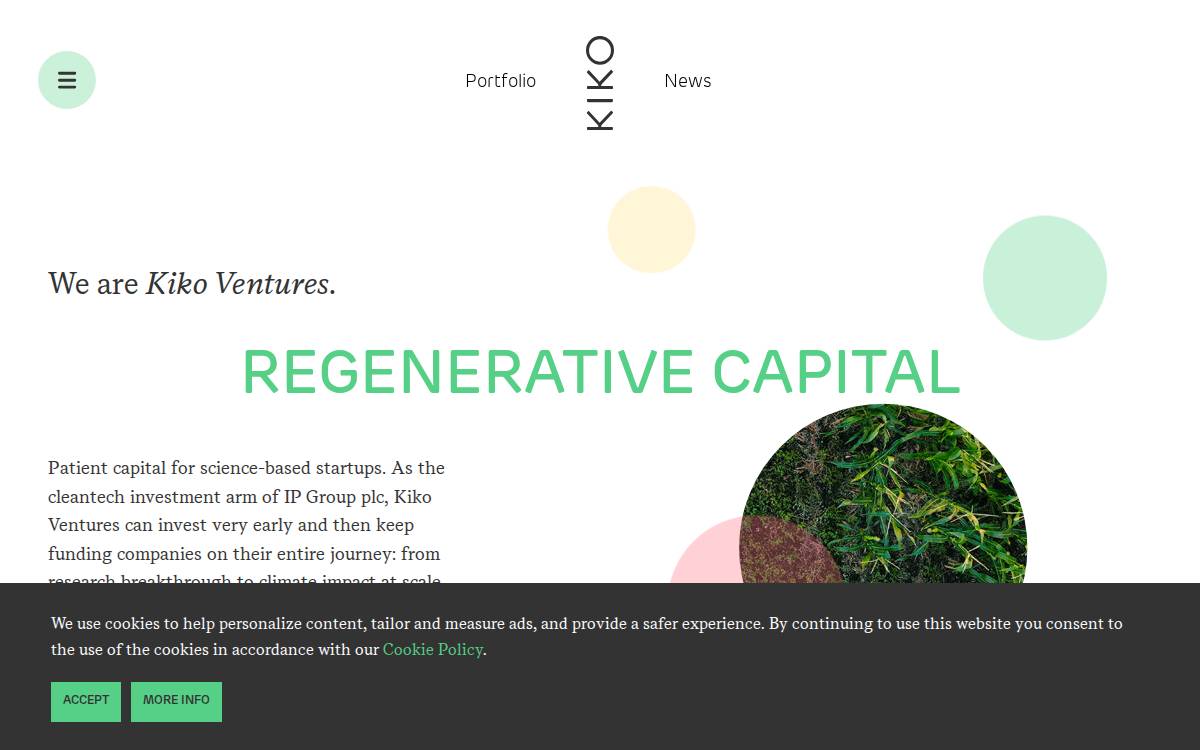 Kiko Ventures website preview