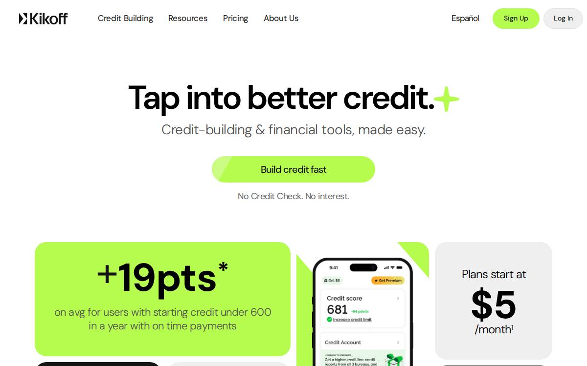 Kikoff website preview