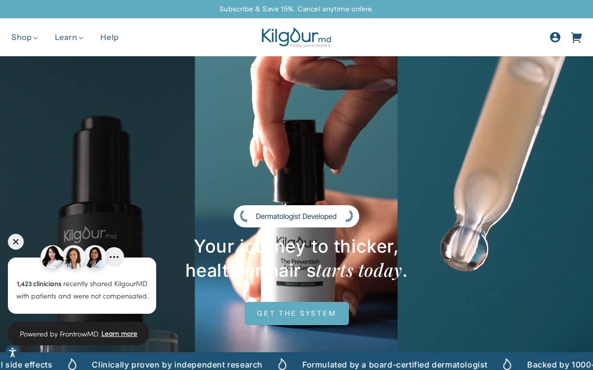 KilgourMD, Inc. website preview