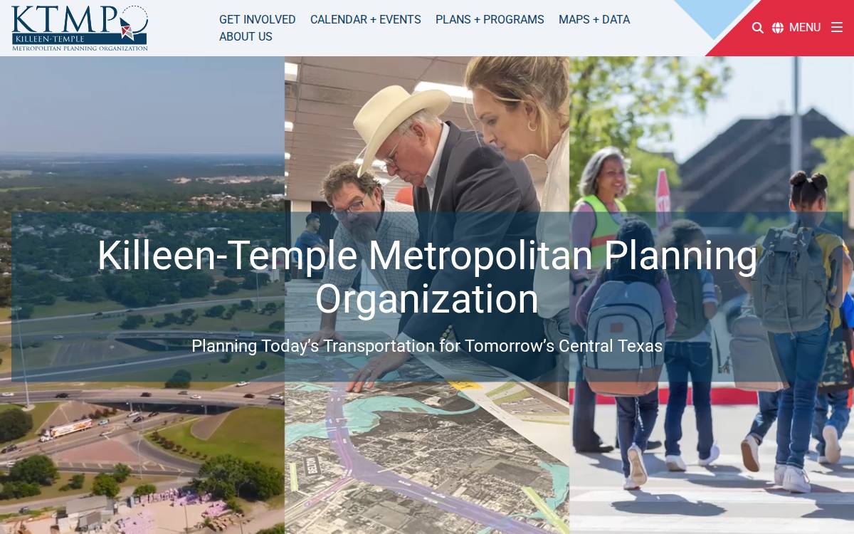 Killeen-Temple Metropolitan Planning Organization website preview