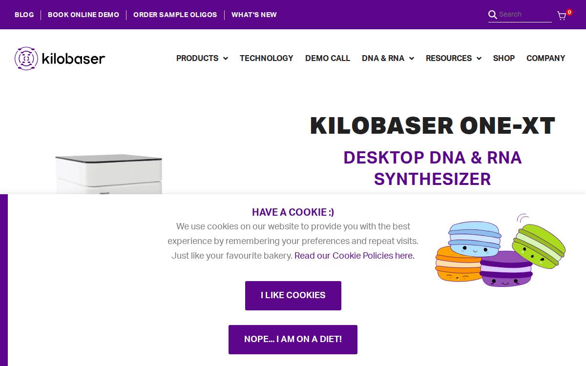 Kilobaser website preview