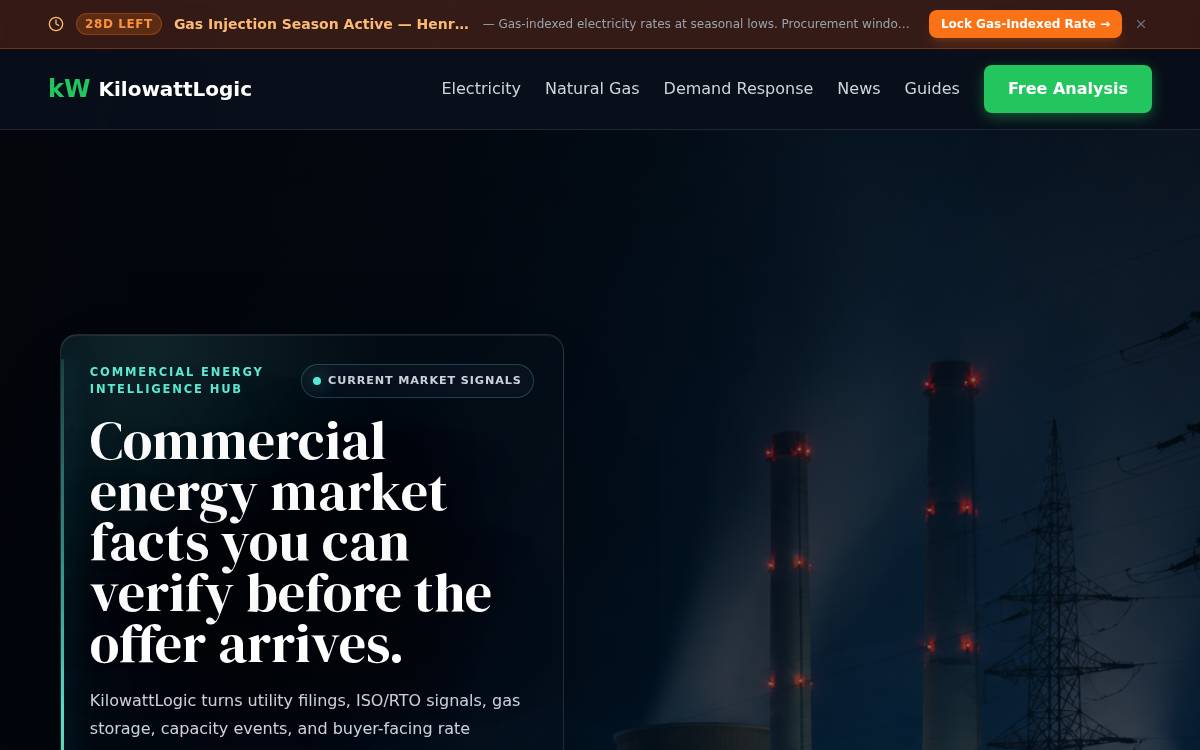 Kilowatt Logic website preview
