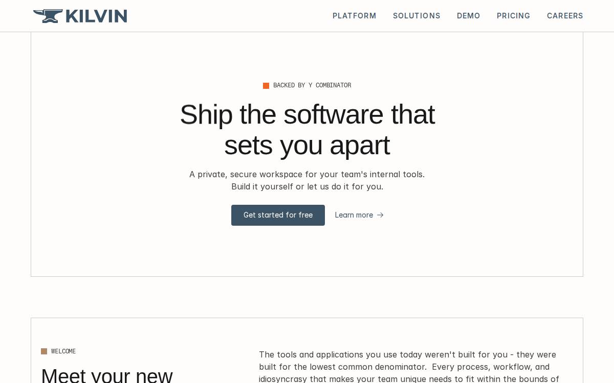 Kilvin website preview