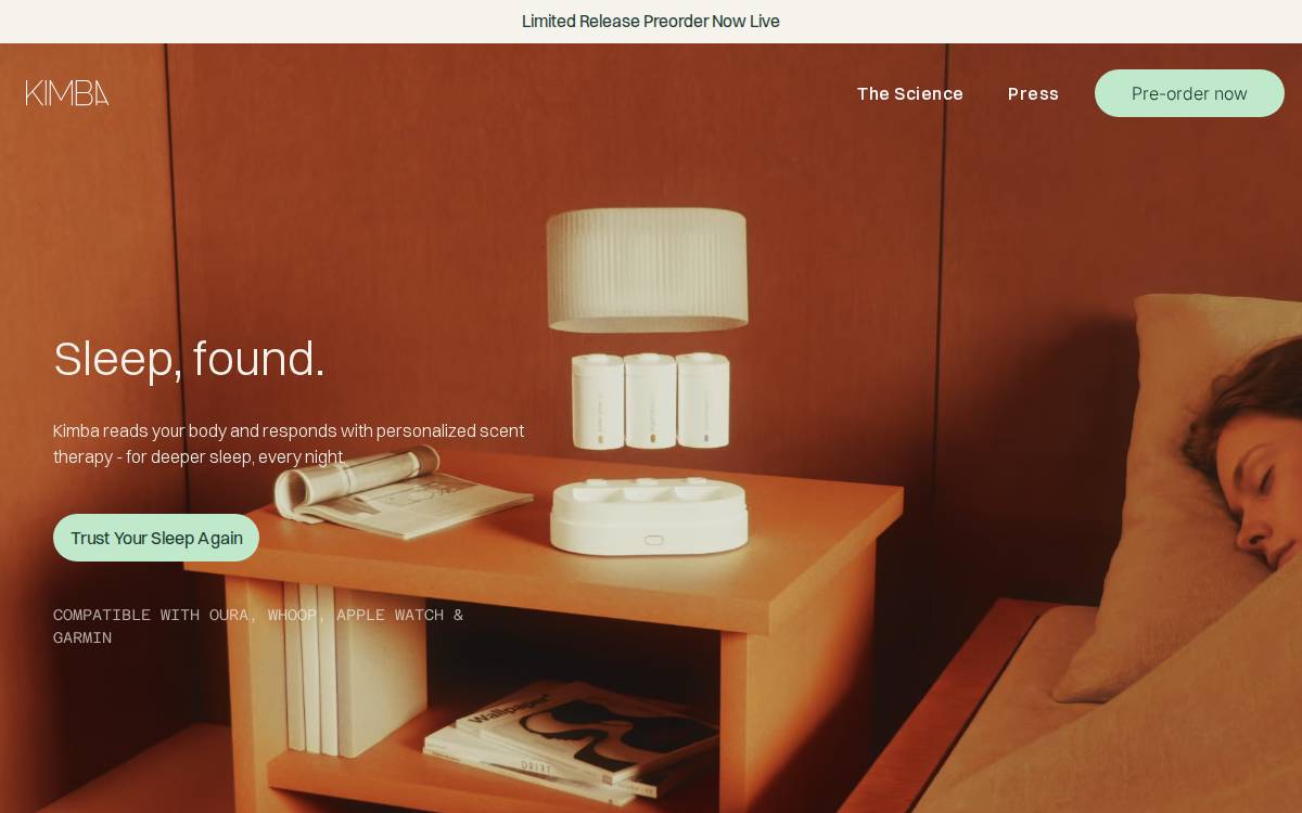 Kimba website preview