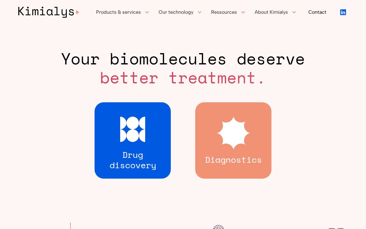 Kimialys website preview