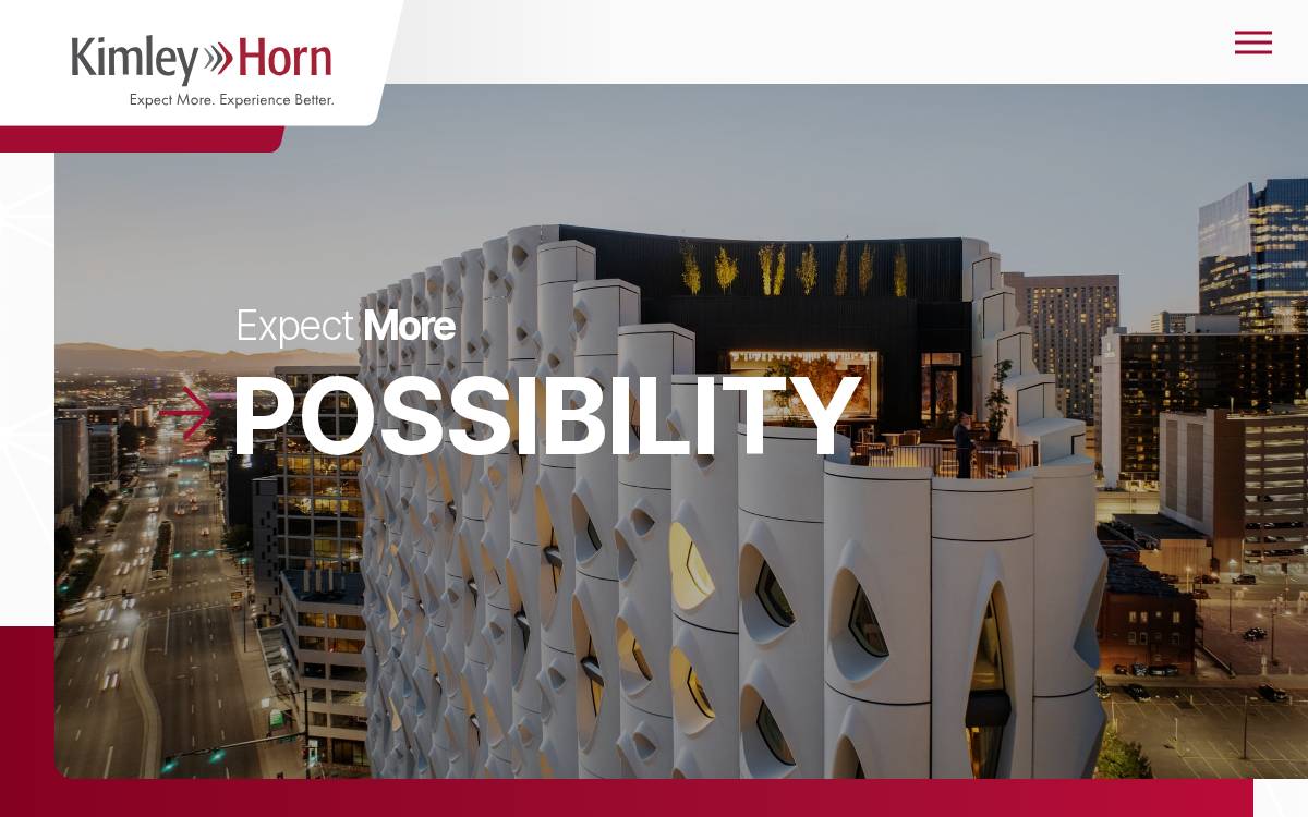 Kimley Horn website preview