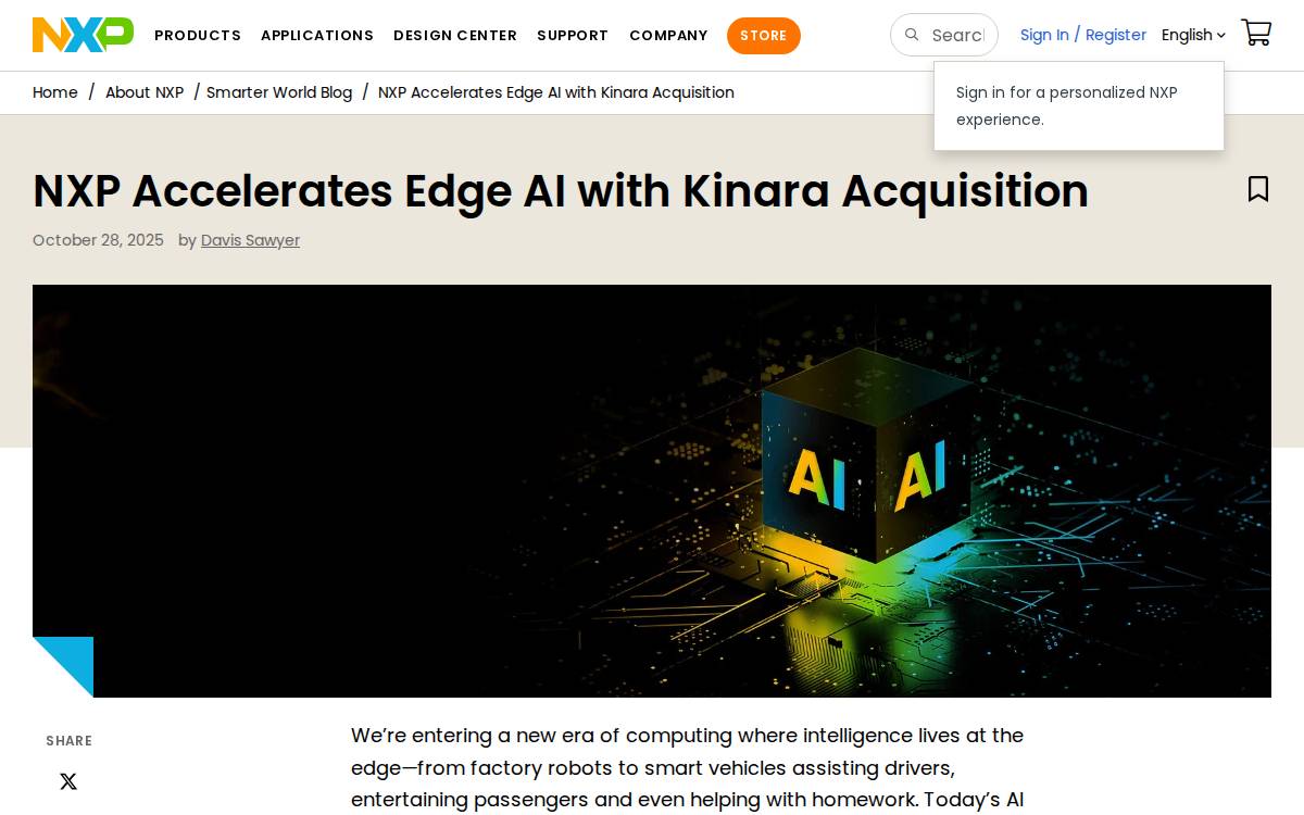Kinara website preview