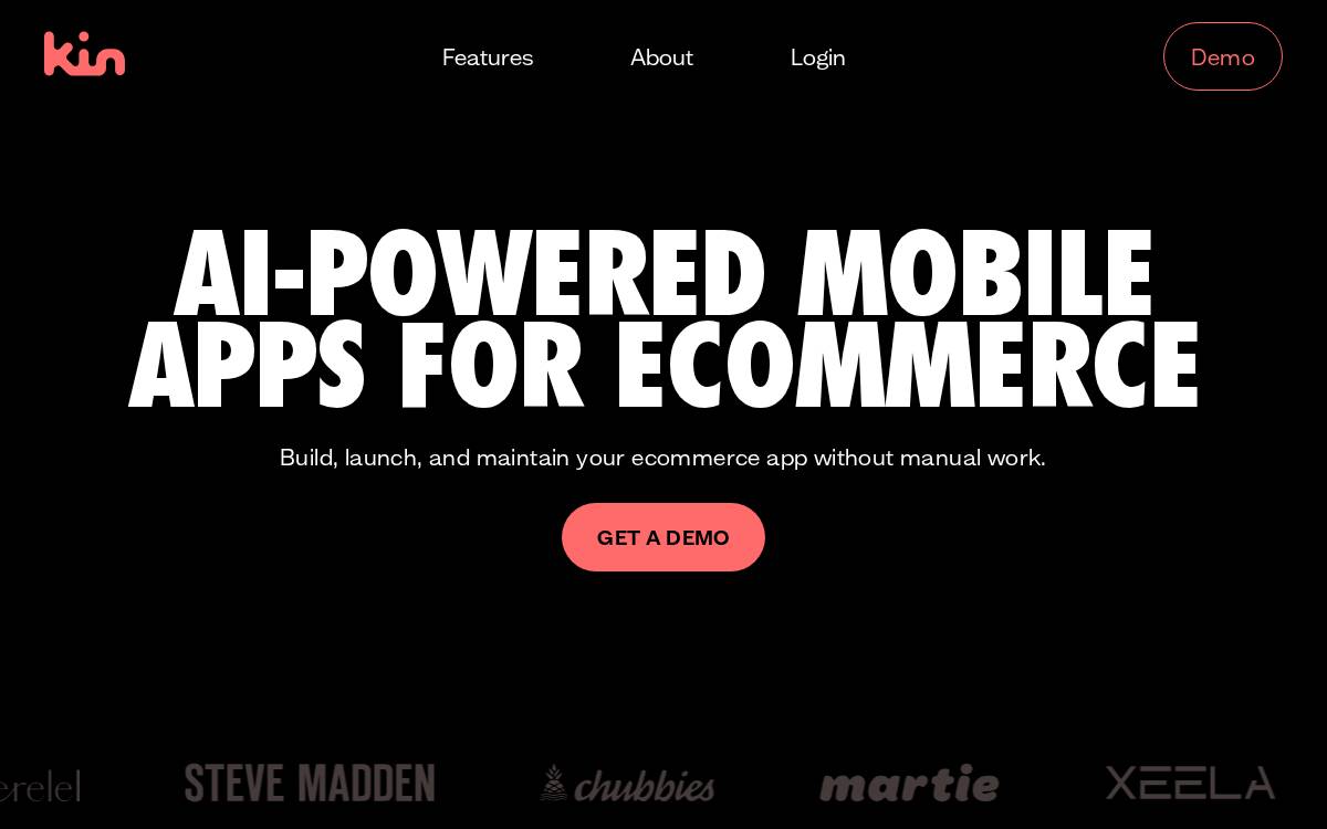 Kincommerce website preview
