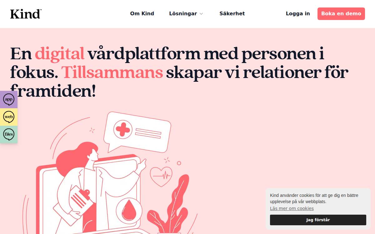 Kind website preview