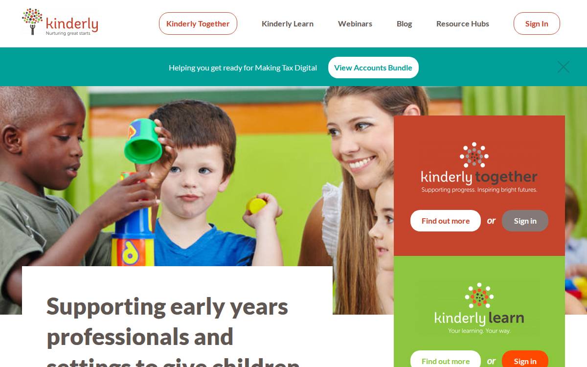 Kinderly website preview