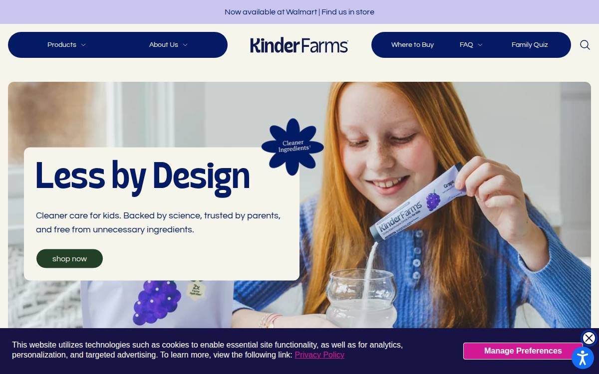 Kinderlyte website preview
