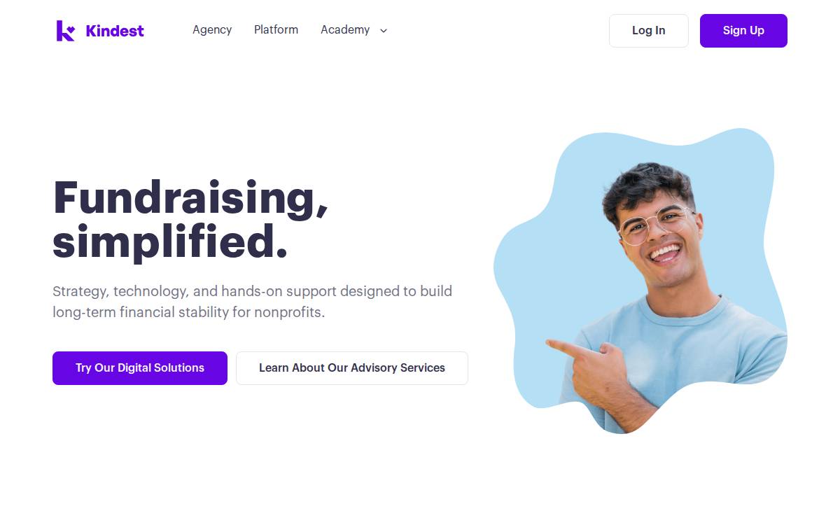 Kindest website preview
