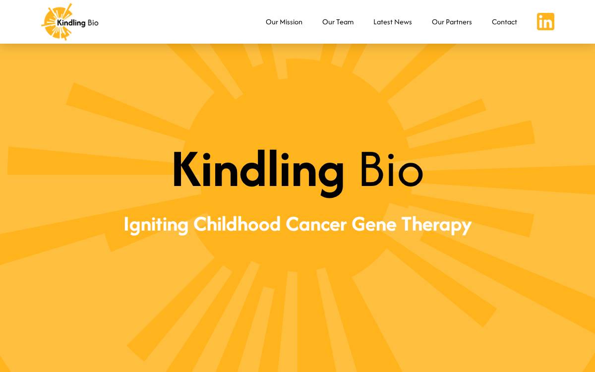 Kindling Bio website preview