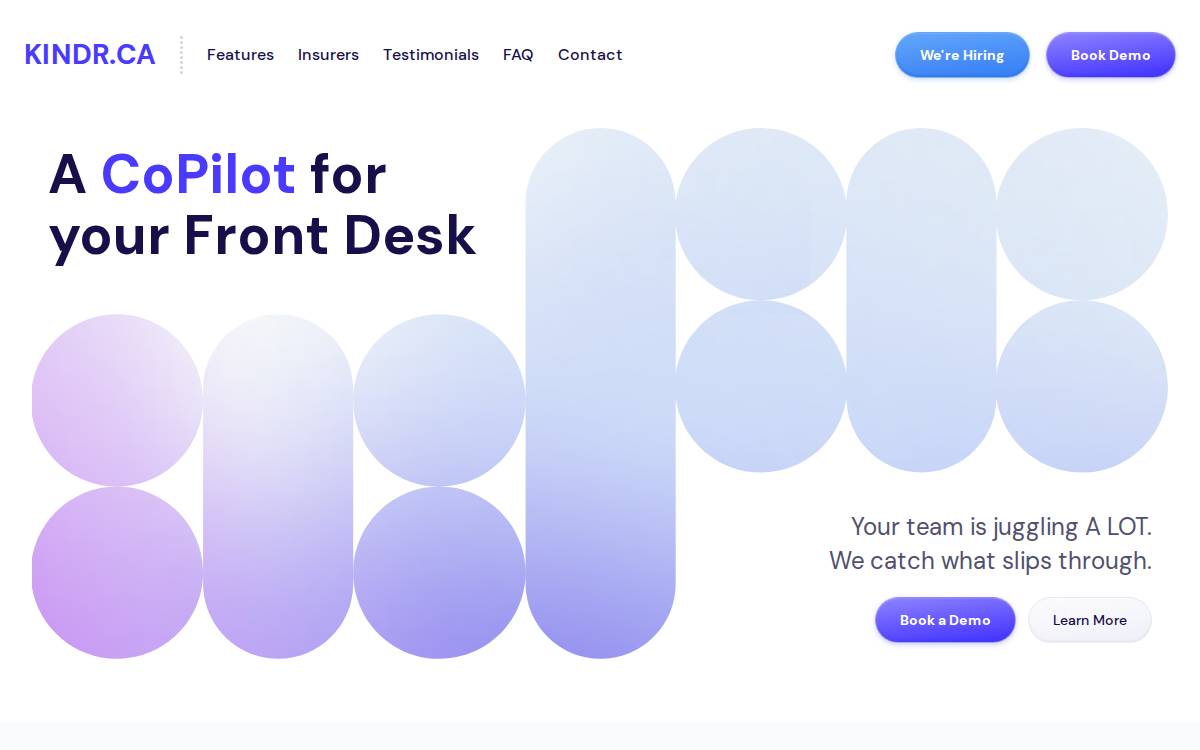 Kindr website preview
