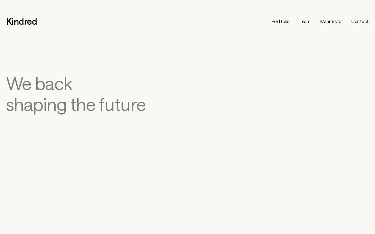 Kindred website preview