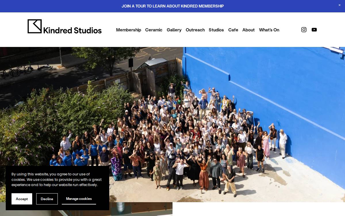 Kindred Studios website preview