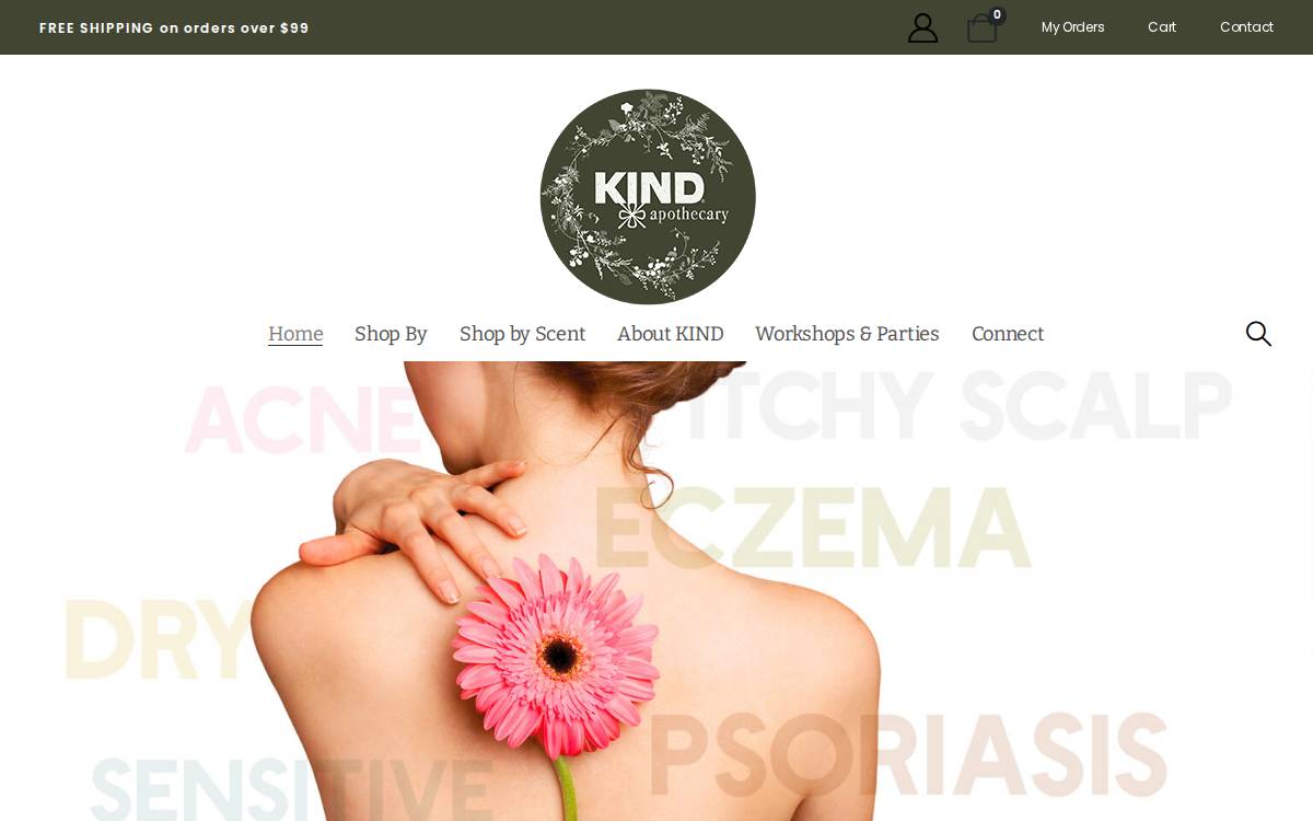 Kindsoap website preview