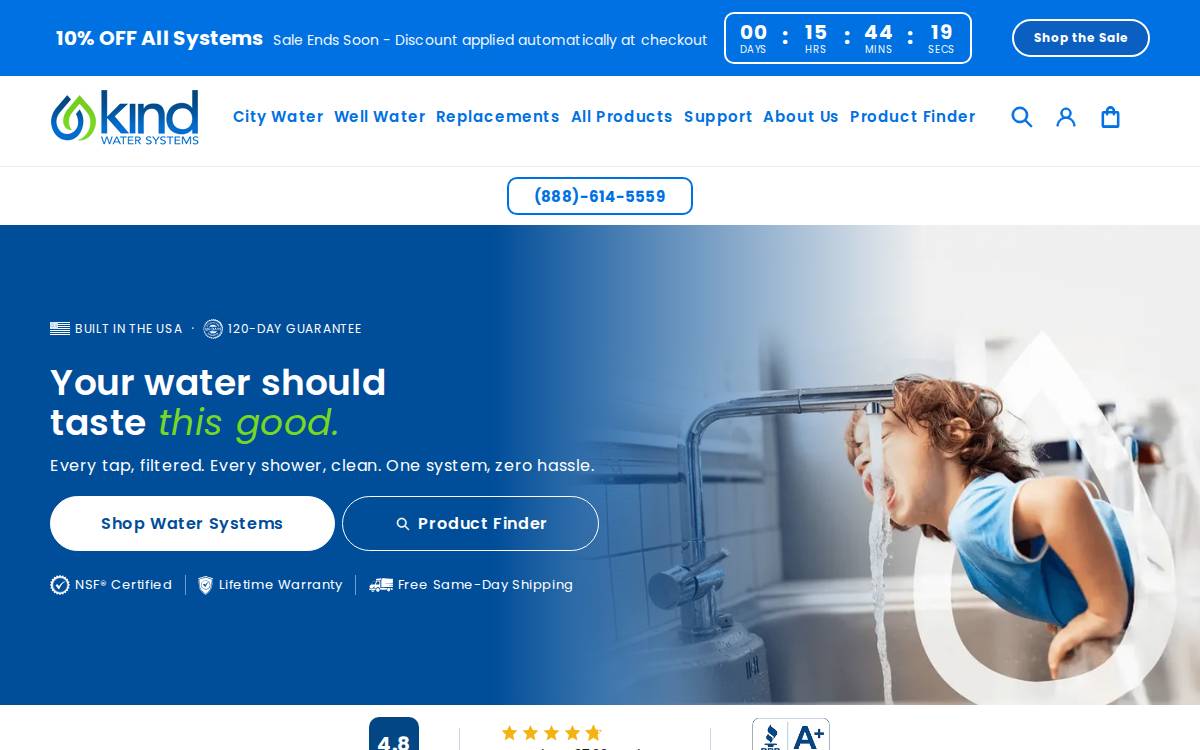 Kindwater website preview
