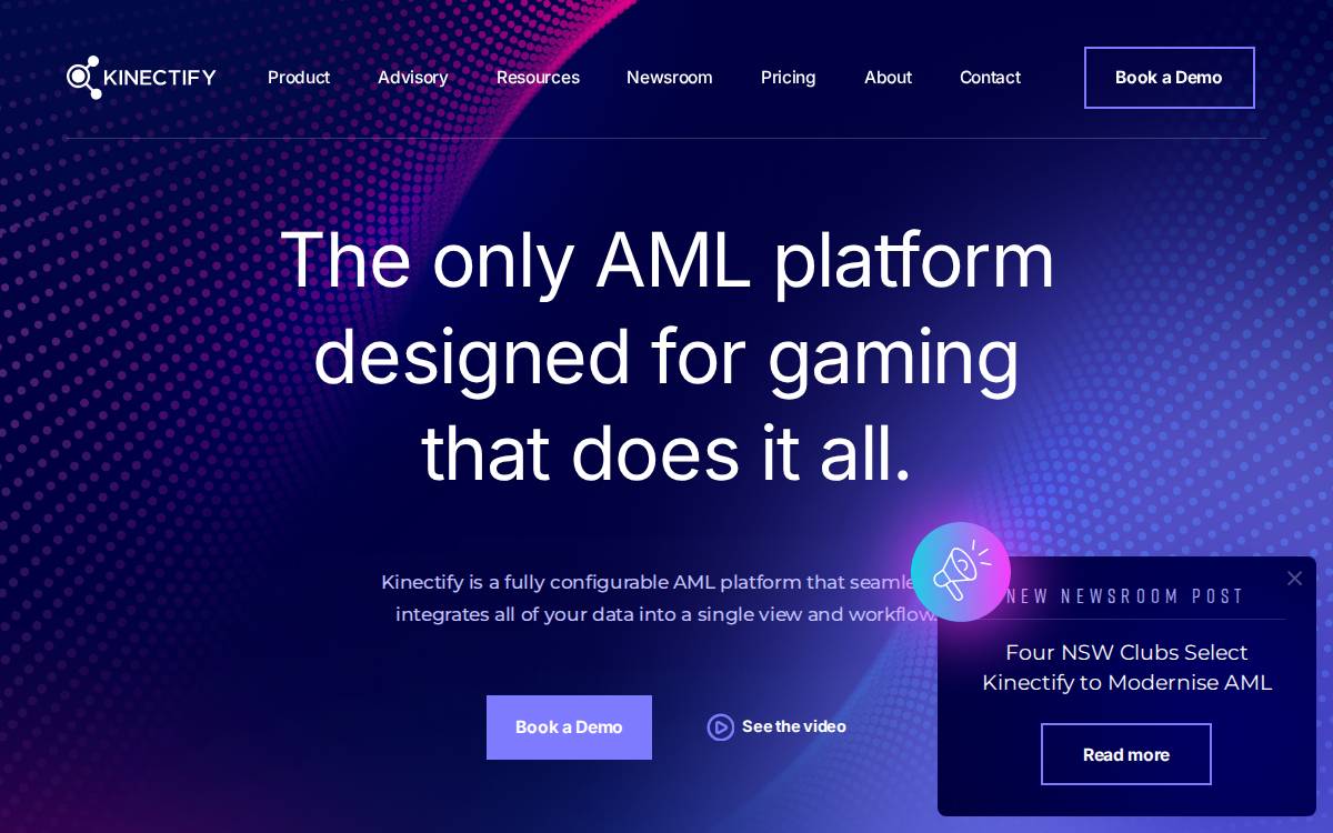 Kinectify website preview