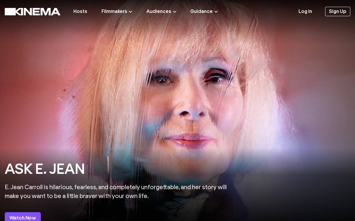 Kinema website preview