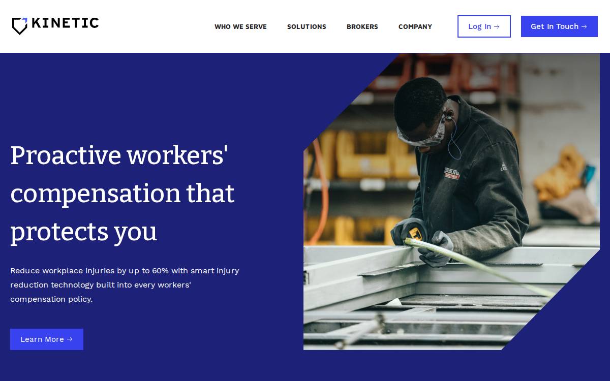 Kinetic website preview