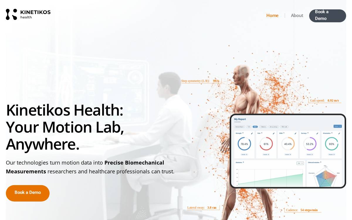 Kinetikos Health website preview