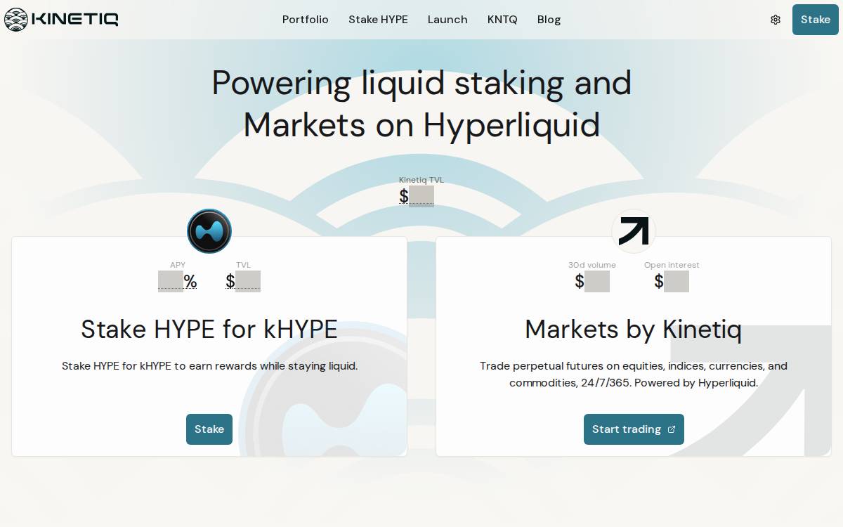 Kinetiq website preview