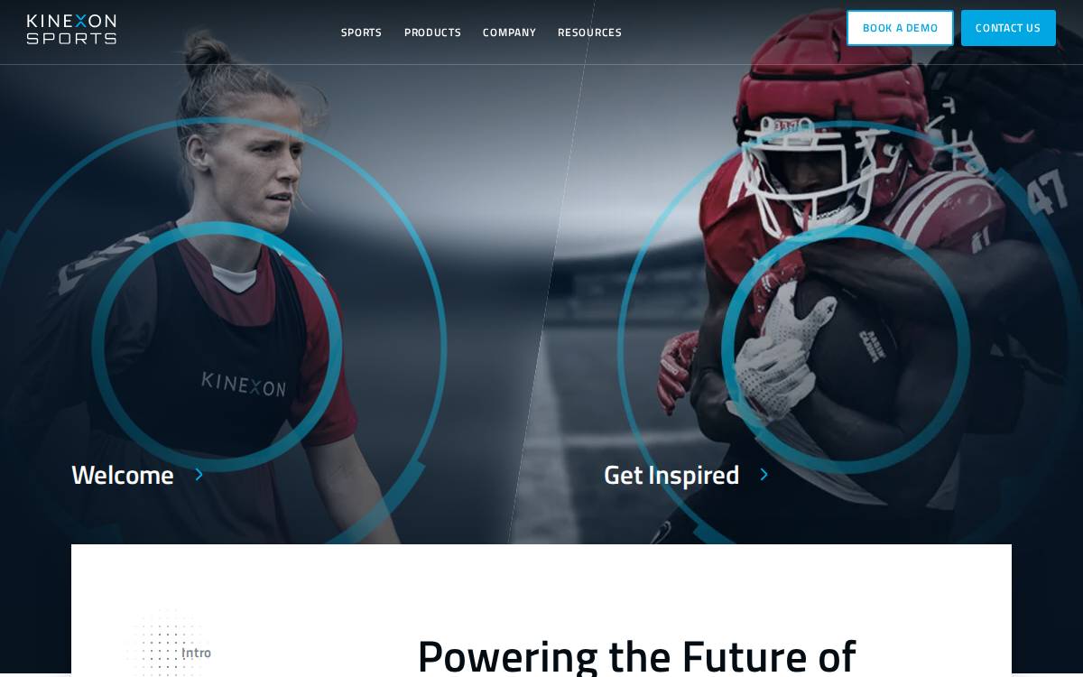 Kinexon website preview