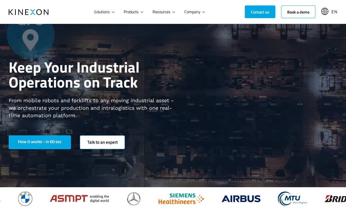 Kinexon website preview