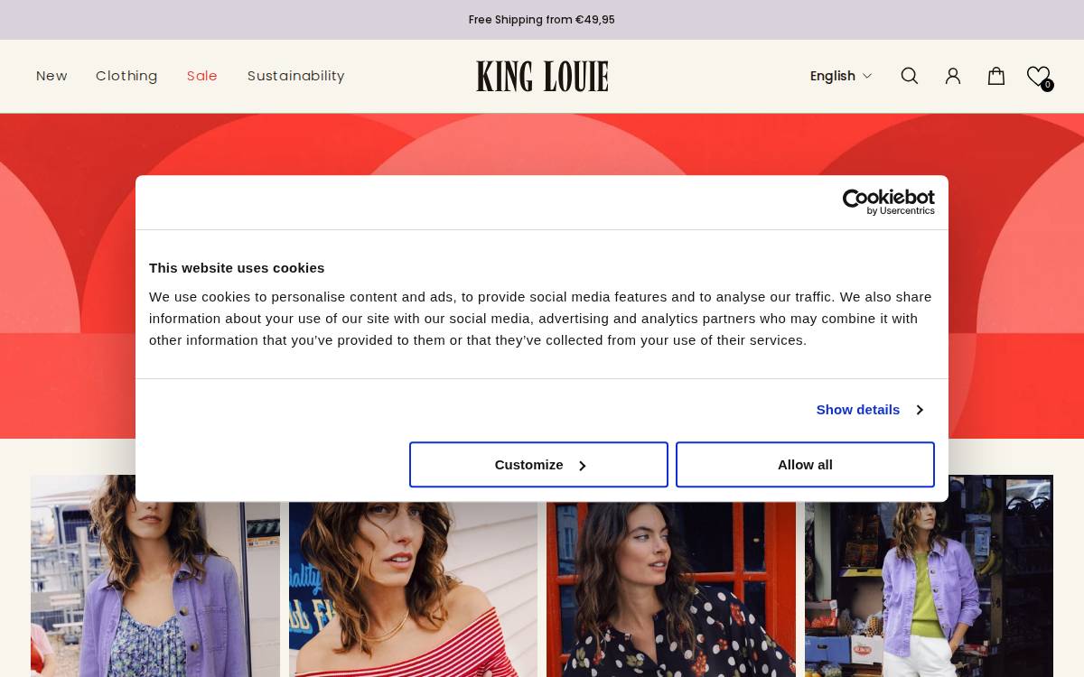 King Louie website preview