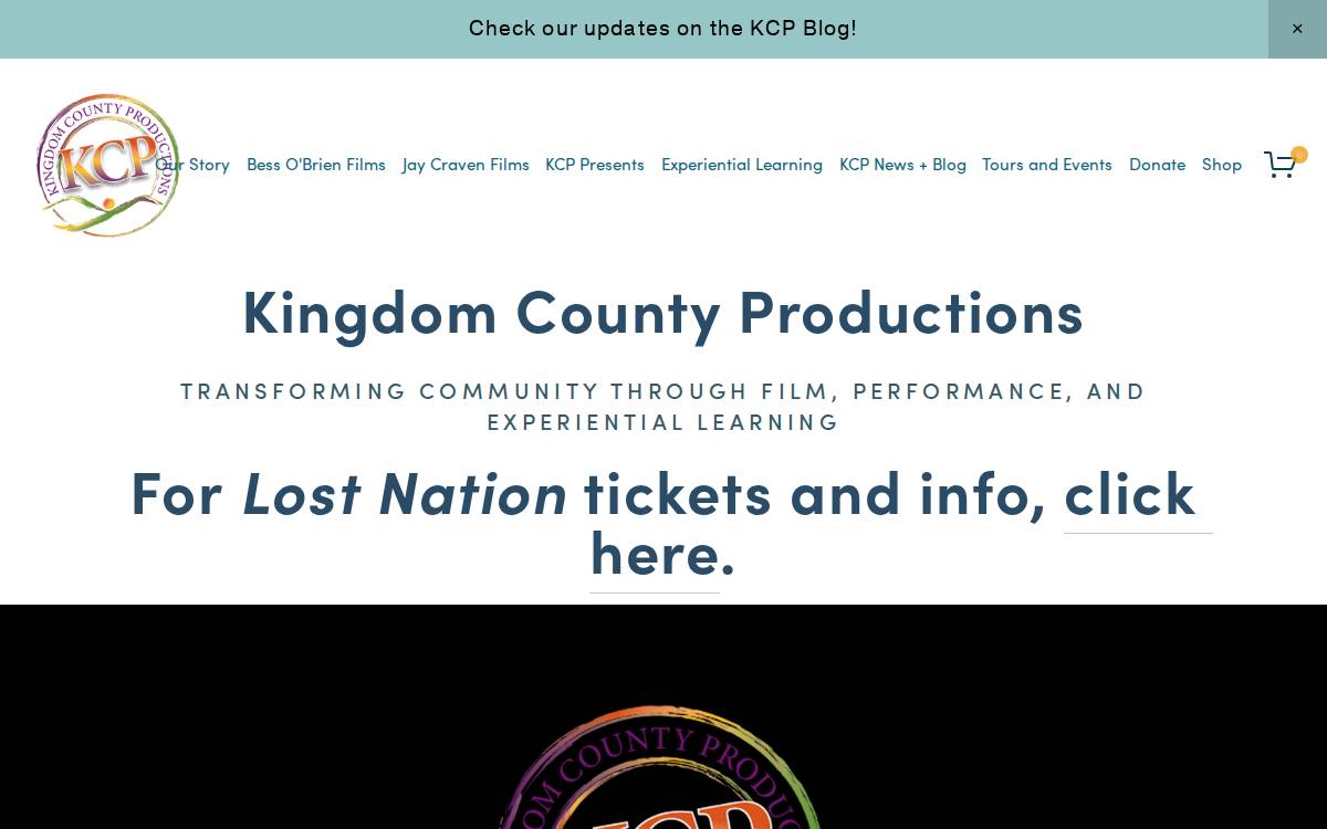 Kingdom County Productions website preview