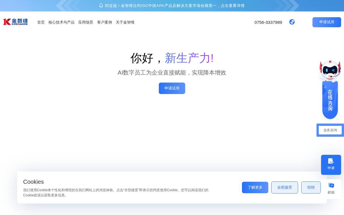 Kingsware website preview