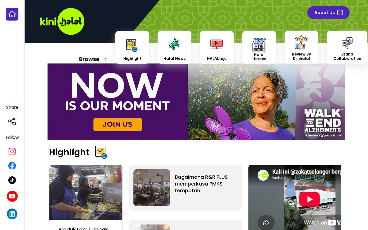 Kinihalal website preview