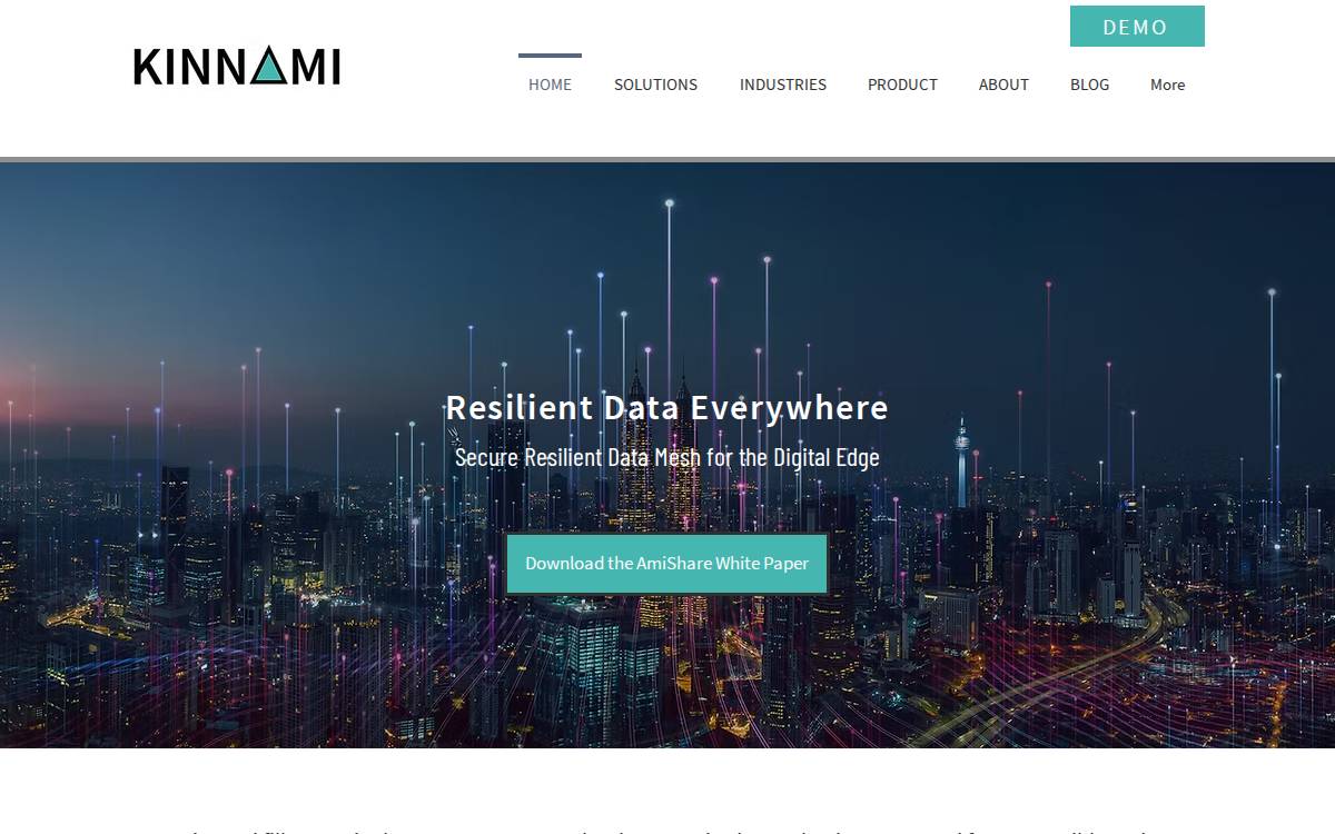 Kinnami website preview