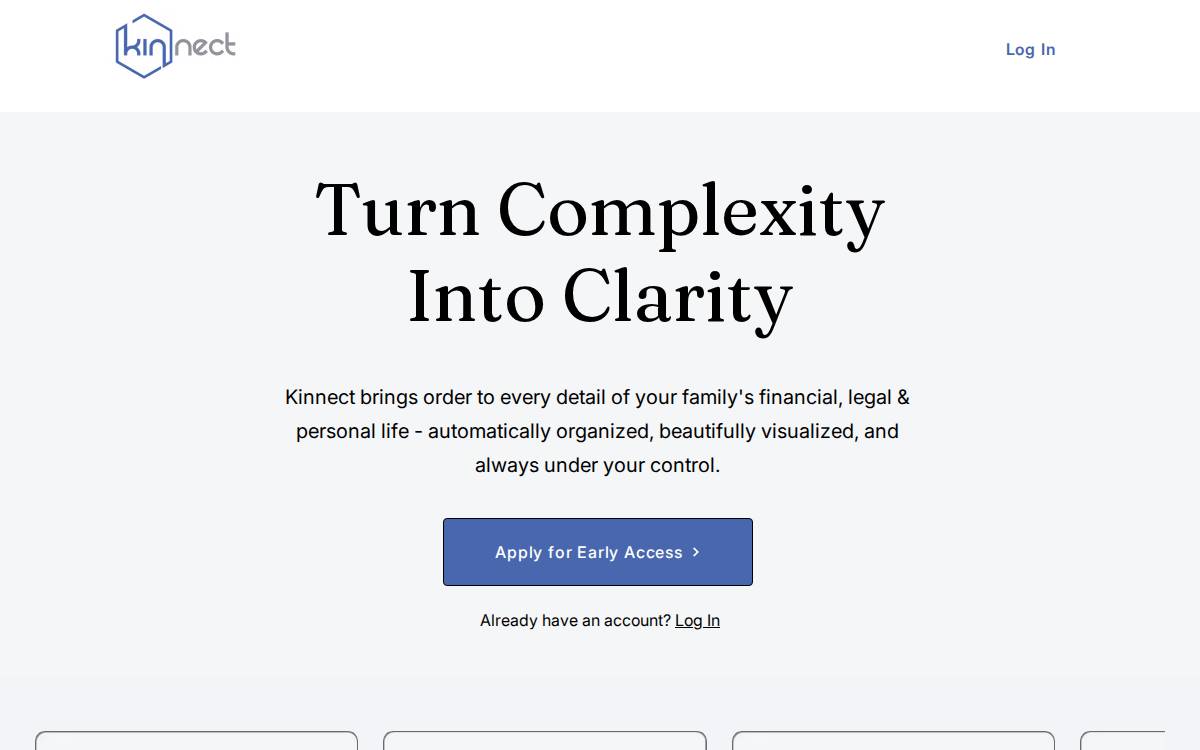Kinnect website preview