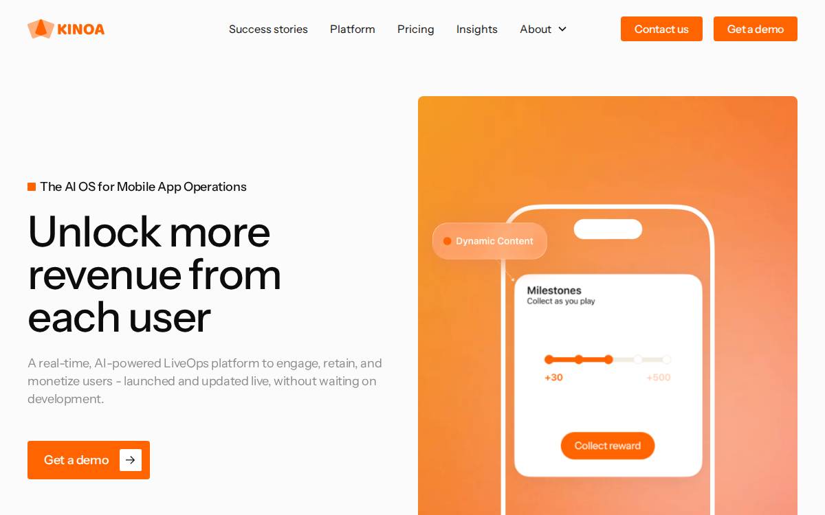 Kinoa website preview