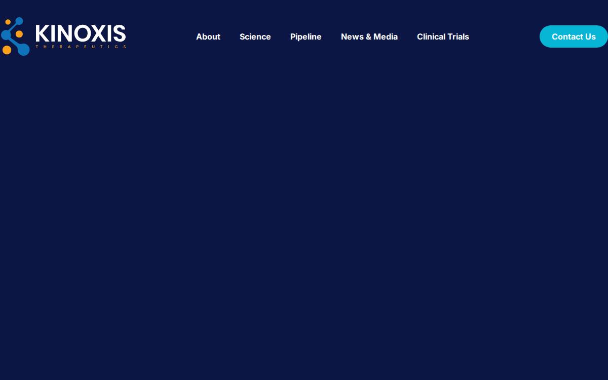 Kinoxis Therapeutics website preview