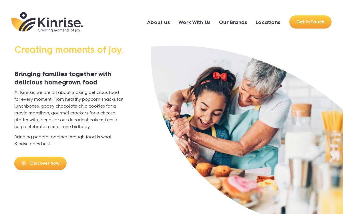Kinrise website preview